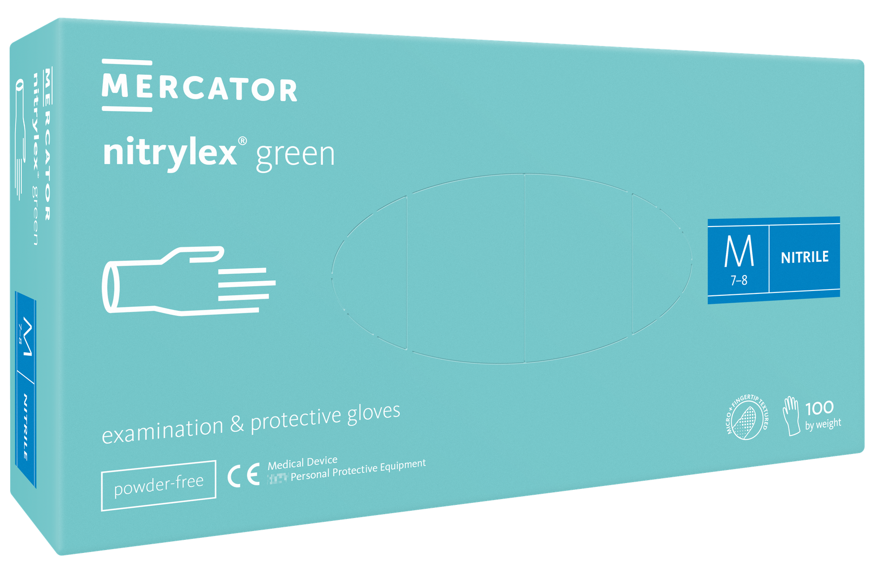 Nitrilové rukavice nitrylex green 100ks