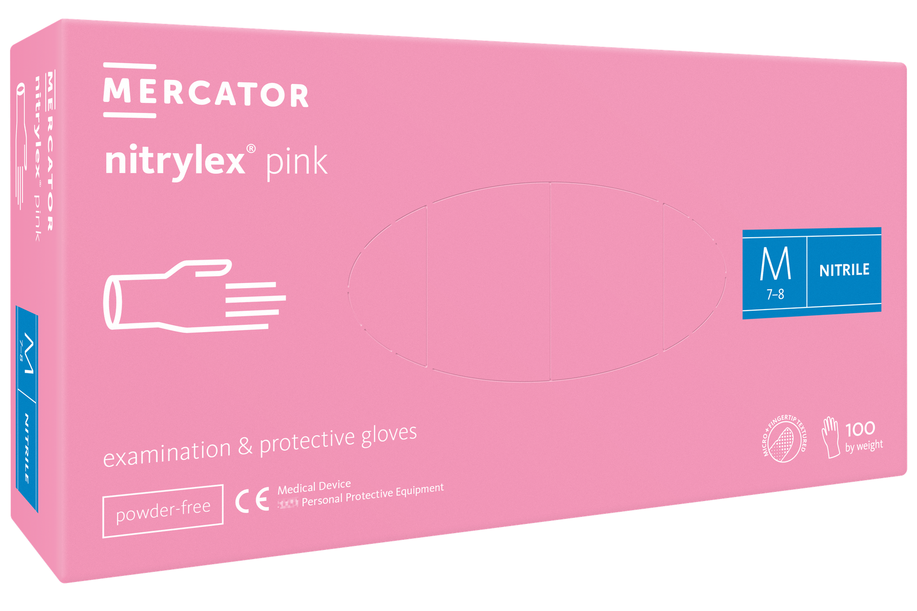 Nitrilové rukavice nitrylex pink 100ks