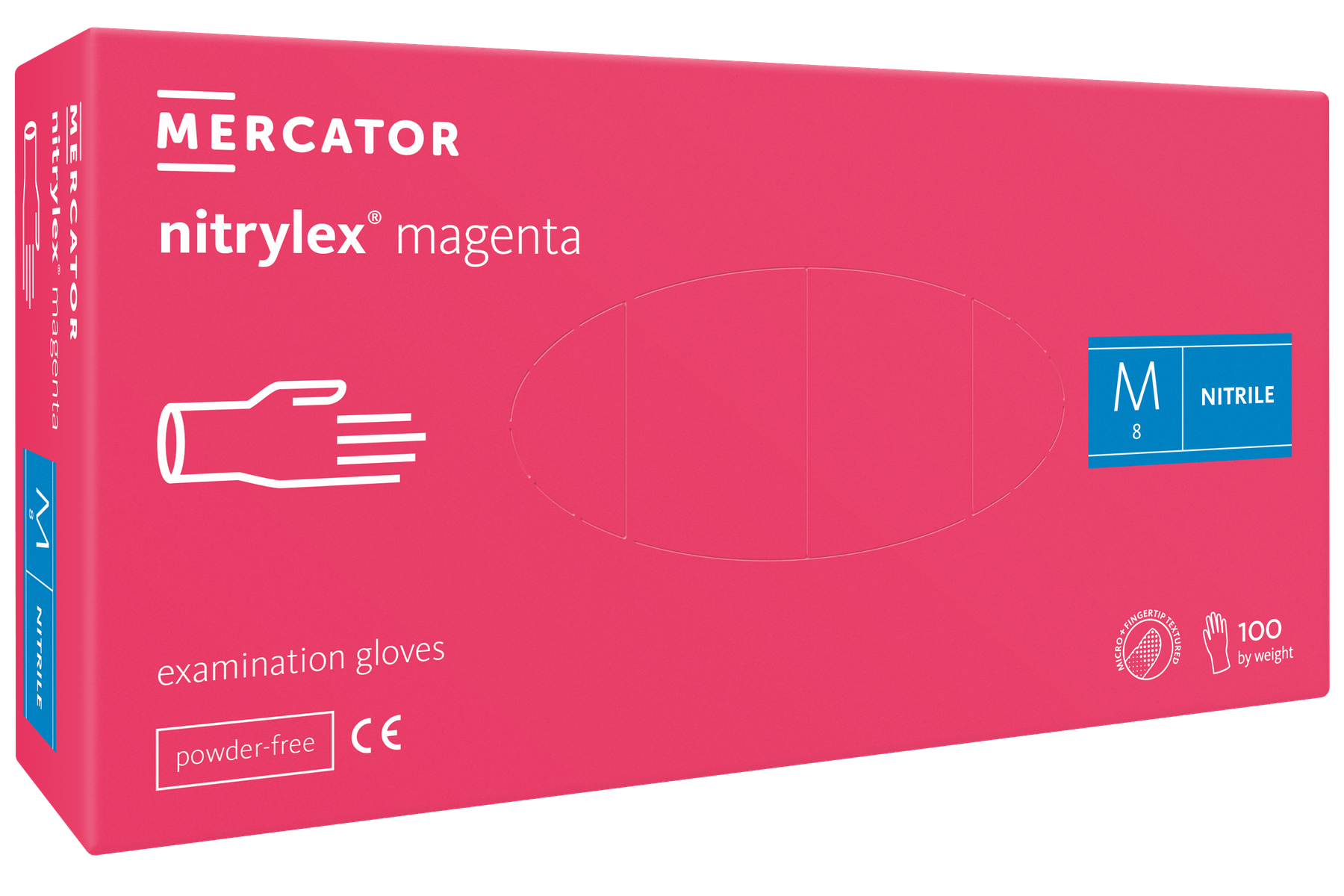 Nitrilové rukavice nitrylex magenta 100ks