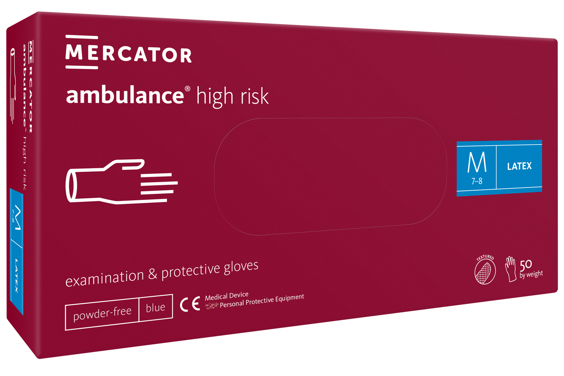 Latexové rukavice ambulance high risk 50ks