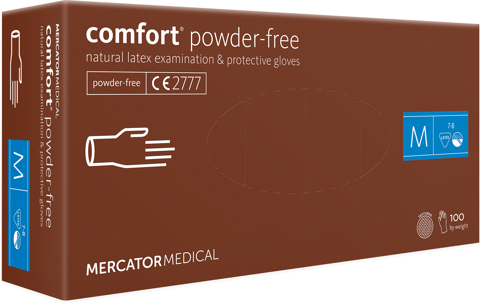Latexové rukavice comfort powder-free 100ks