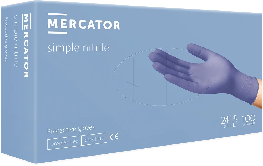 Nitrilové rukavice simple nitrile 100ks modré