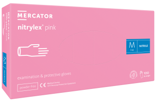 Nitrilové rukavice nitrylex pink 100ks