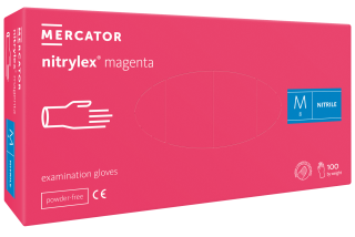 Nitrilové rukavice nitrylex magenta 100ks