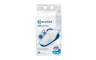 Podložka pod pacienta 60×90 cm, absorpčná kapacita 1168 ml, balenie 25 ks Mercator Medical