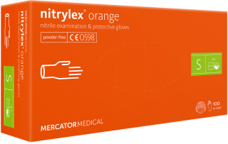 Nitrilové rukavice nitrylex orange 100ks